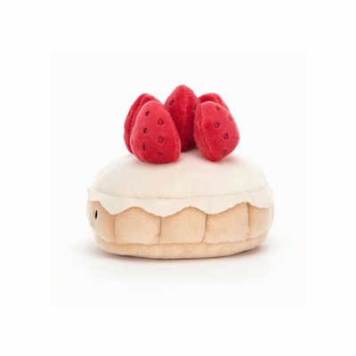 Jellycat Pretty Patisserie Tarte Aux Fraises Australia | 507124NGU